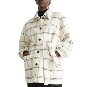 NWT & Other Stories Belted Wool Mix Coat